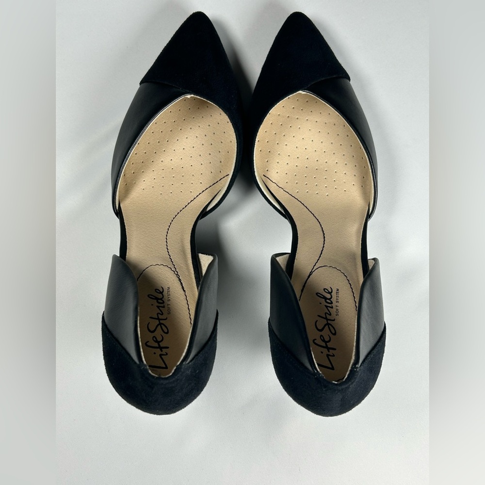 Life Stride Women's Black Pointed Toe Heels, Size 9 - Picture 4 of 10